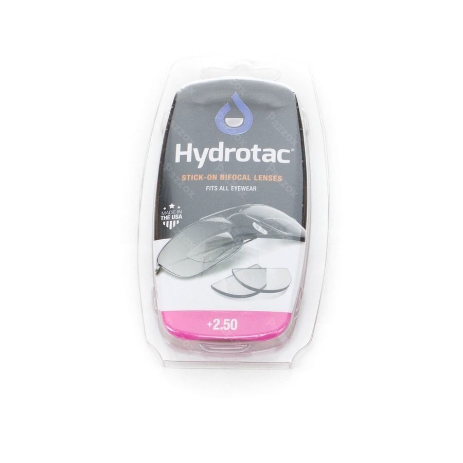 Hydrotac Stick-on Bifocal Lenses +2.50 2