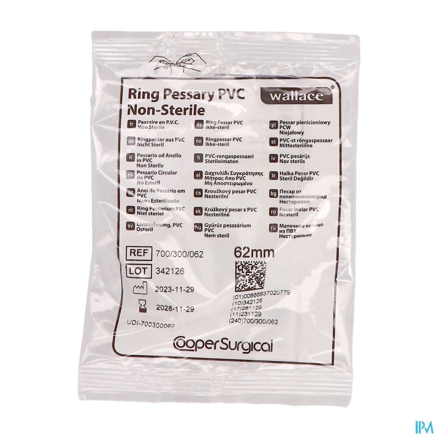 Portex Pessarium Vinyl 62mm 1