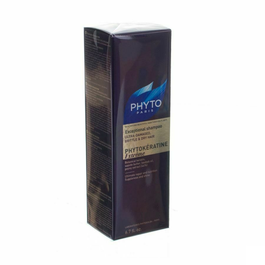 PhytoKératine Extrême Ultra Herstellende Shampoo Extreem Beschadigd en Kwetsbaar Haar 200ml