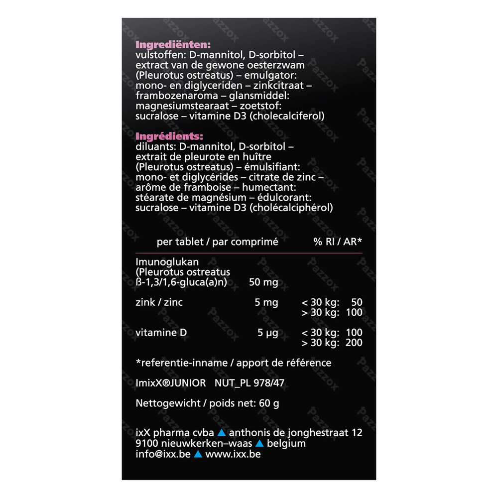 ImixX Junior 90 Kauwtabletten