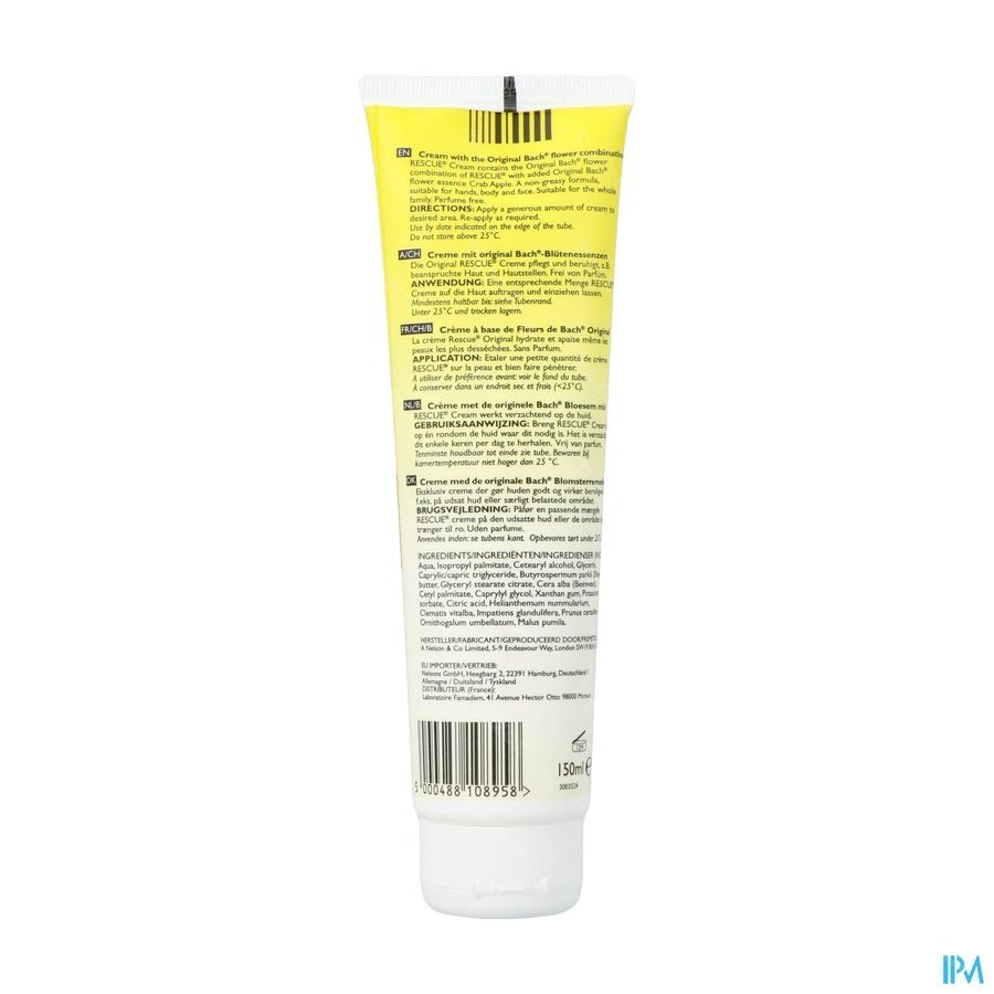 Bach Rescue Cream 150ml Rempl.2199-933
