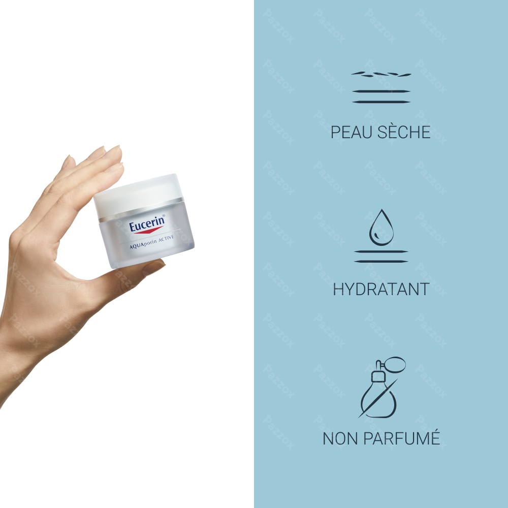 Eucerin Aquaporin Active Crème Hydratation Intense Peau Sèche 50ml