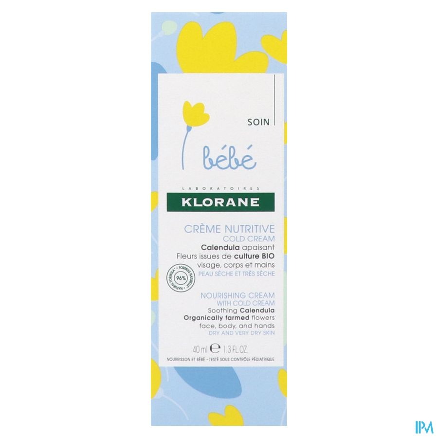 Klorane Baby Voedende Creme Met Cold Cream Tube 40ml