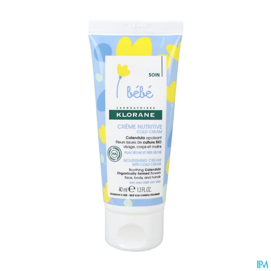 Klorane Baby Voedende Creme Met Cold Cream Tube 40ml