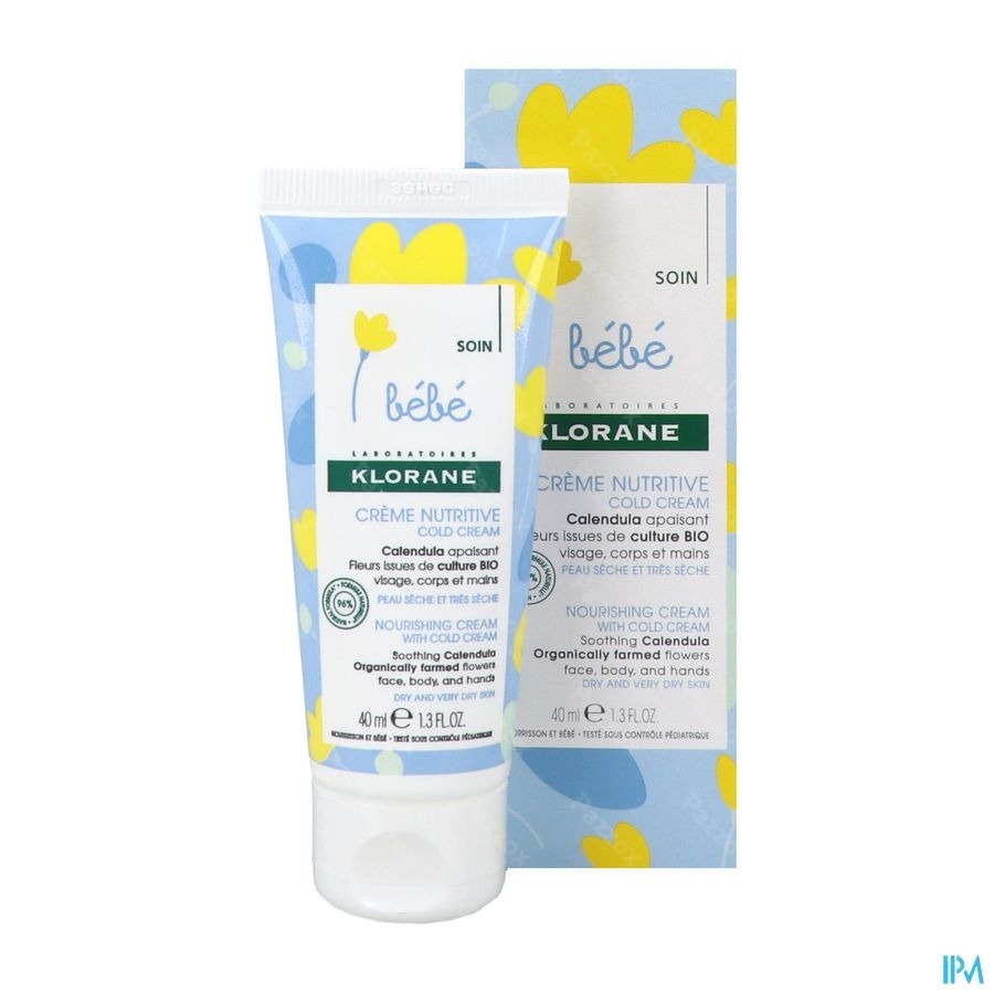 Klorane Baby Voedende Creme Met Cold Cream Tube 40ml