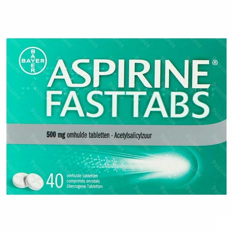 Aspirine Fasttabs 500mg 40 Tabletten