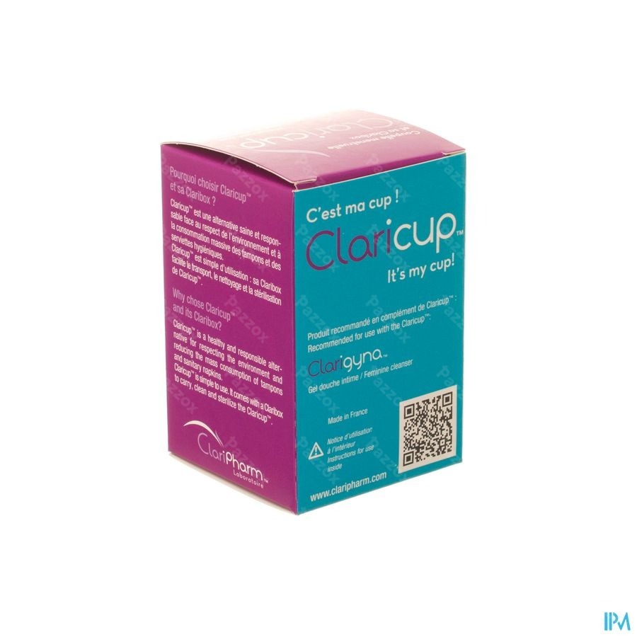 nooit zwak gastheer Claricup Menstruatiecup Maat 1 kopen - Pazzox, online apotheek