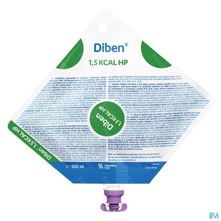 Diben 1,5 Kcal Hp Nutri Sonde 500ml