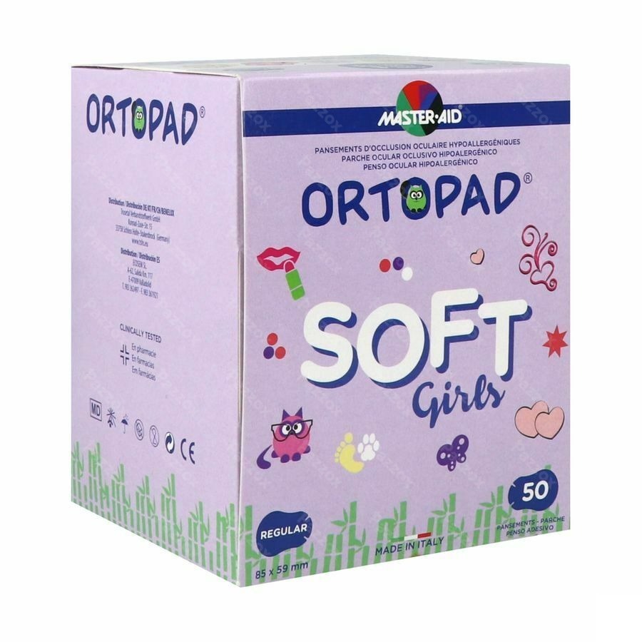 Ortopad Soft Girls Regular 85x59mm 50 72234