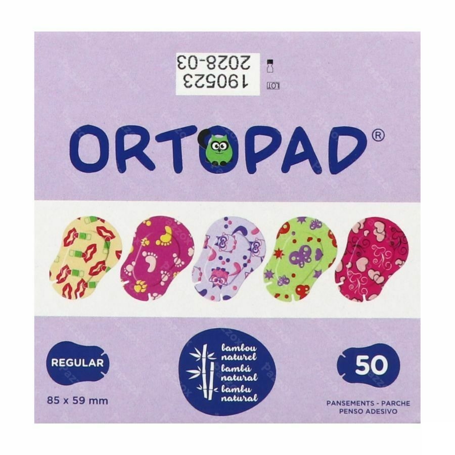 Ortopad Soft Girls Regular 85x59mm 50 72234