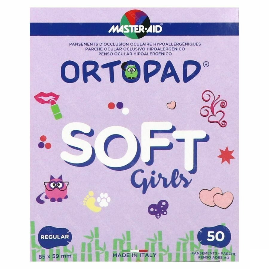 Ortopad Soft Girls Regular 85x59mm 50 72234