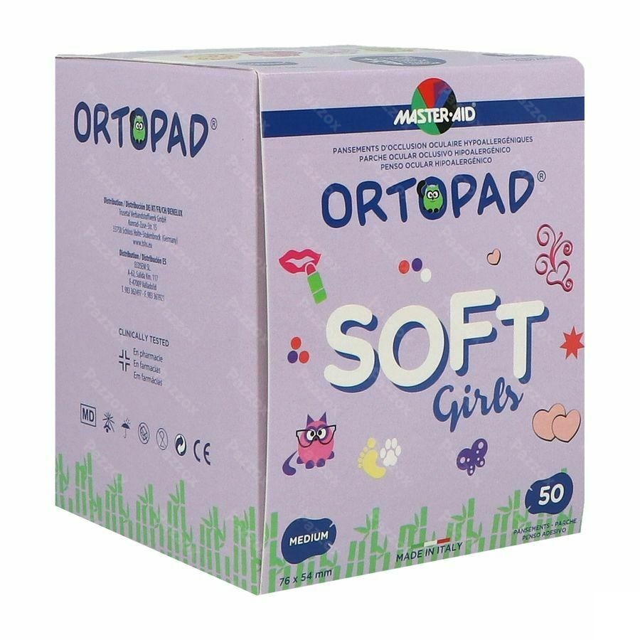 Ortopad Soft Girls Medium 76x54mm 50 72232