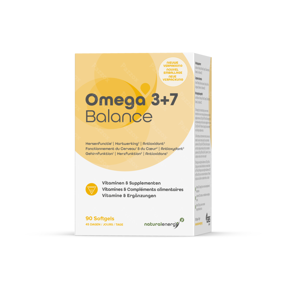 Natural Energy Omega 3+7 Balance 90 Gélules