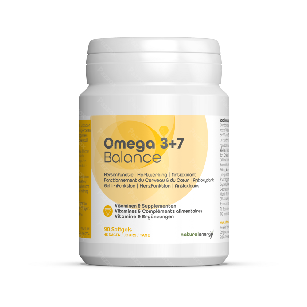 Natural Energy Omega 3+7 Balance 90 Gélules