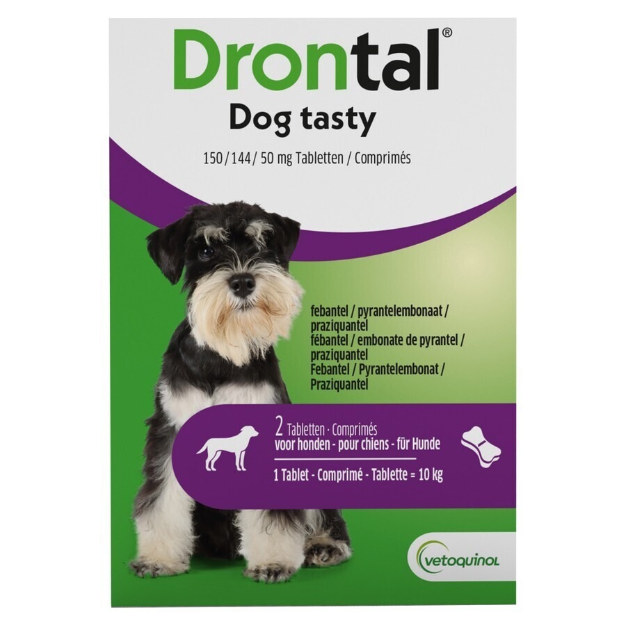 Drontal Tasty Bone 150/144/5mg 10kg Dog Comp 2