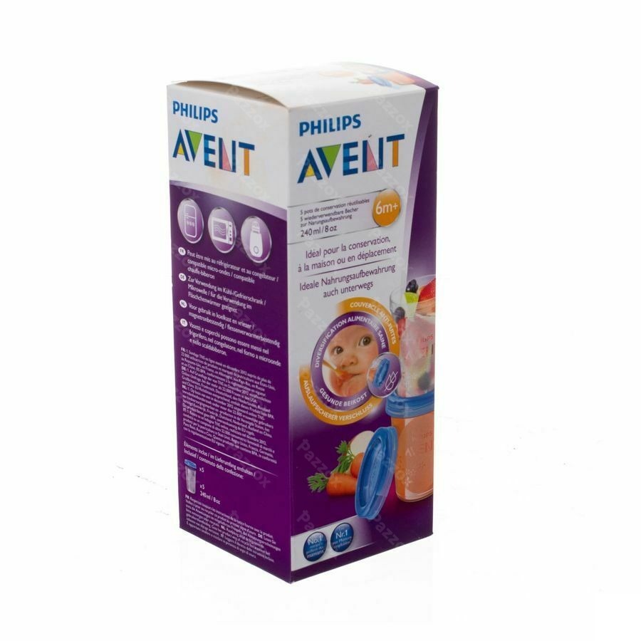 Philips Avent Via Natural Pots Consevation 240ml SCF639/05