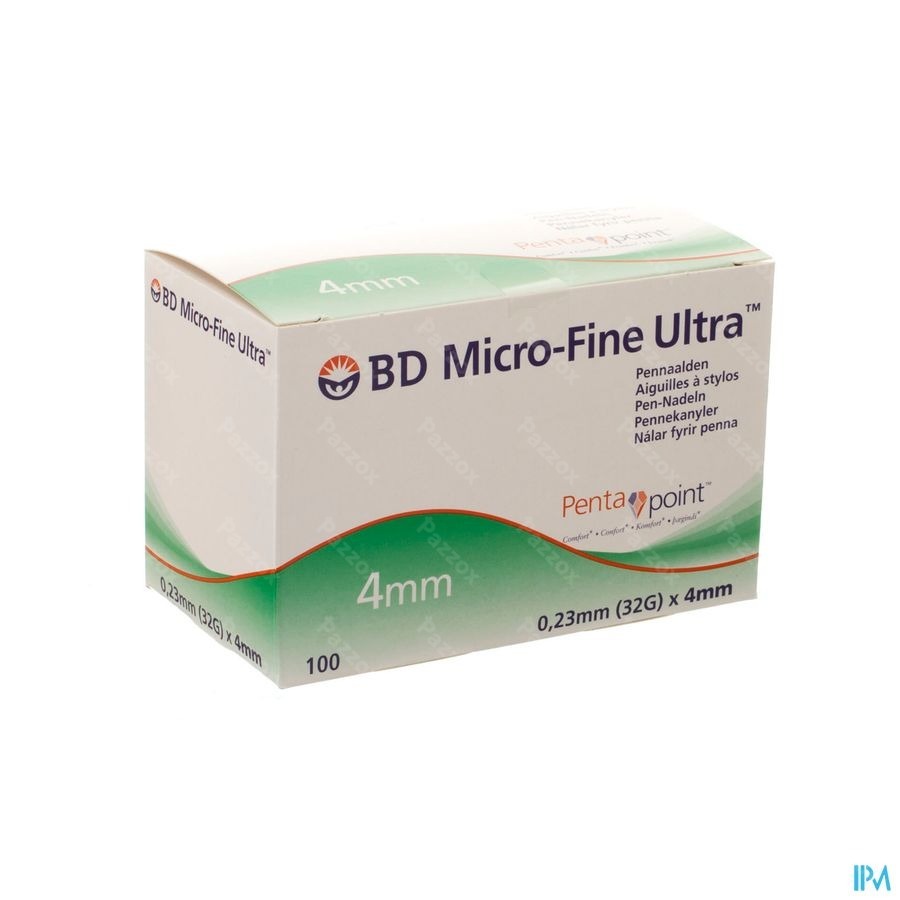Bd Microfine Ultra Aig. Stylo 4mm 32g Easyflow 100
