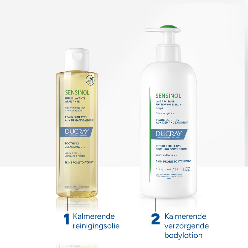 Ducray Sensinol Reinigingsolie, huid die vatbaar is voor jeuk 400ml
