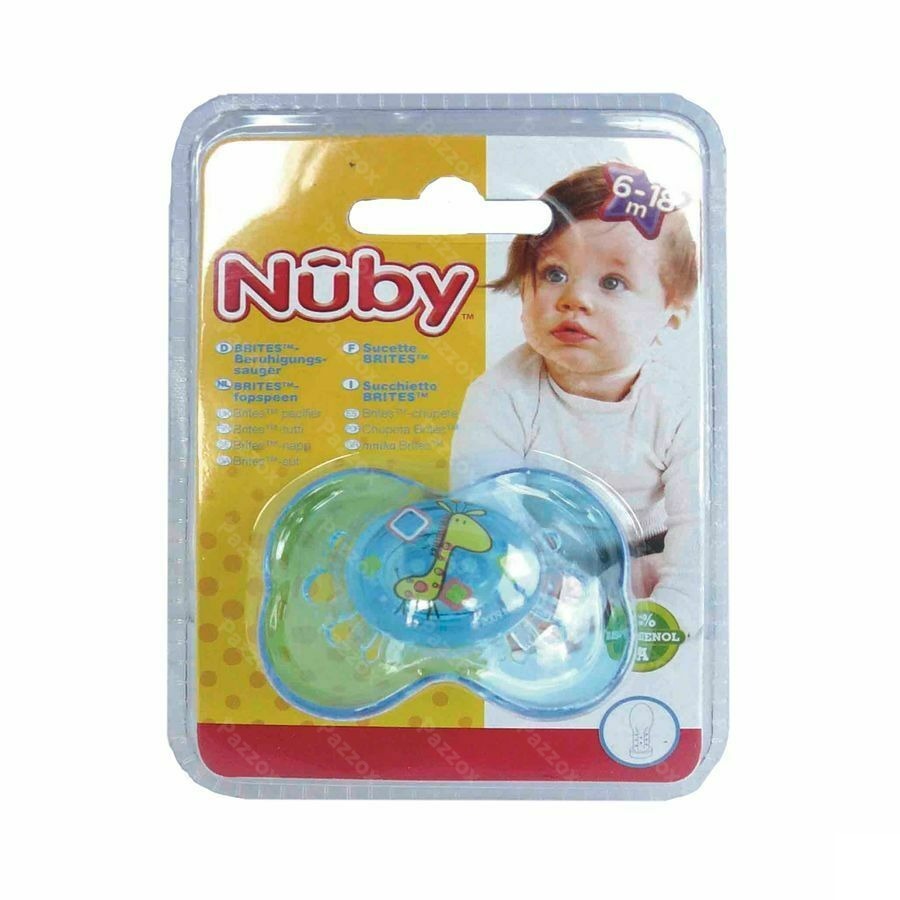 Nûby Sucette ovale Pastels™ – 6-18m 