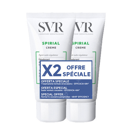 SVR Spirial Deo Anti-transpirant Creme Promo 2x50ml