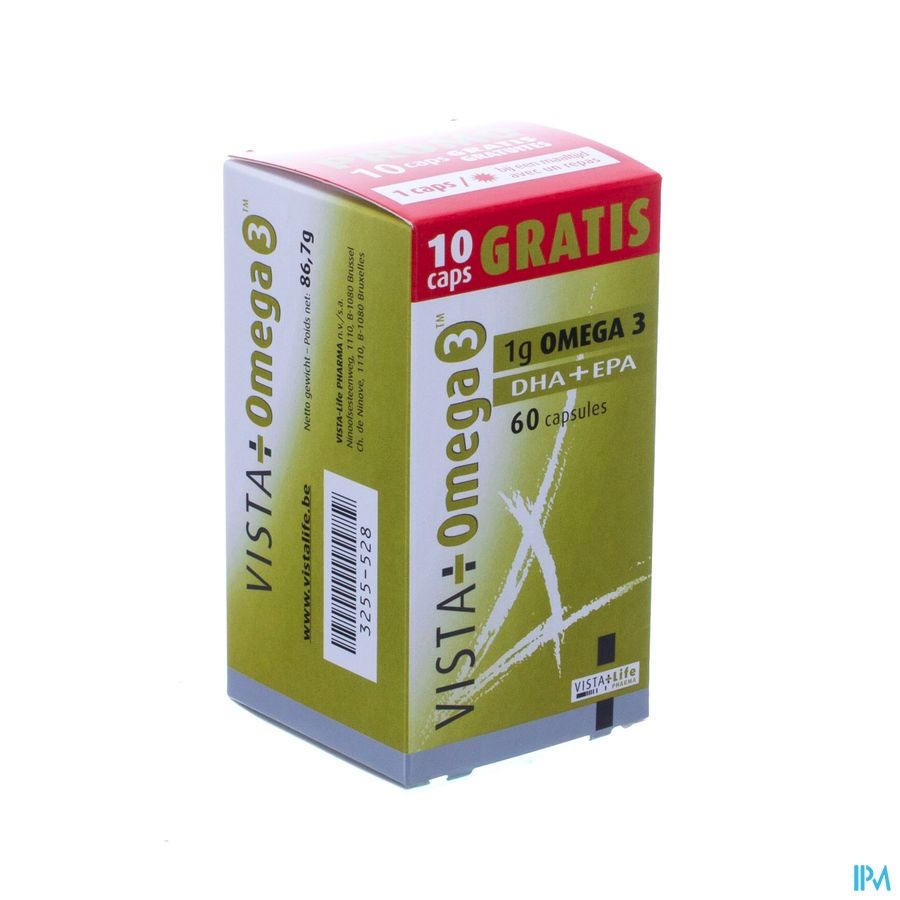 Vista Omega 3 Caps 60 50+10 Promo