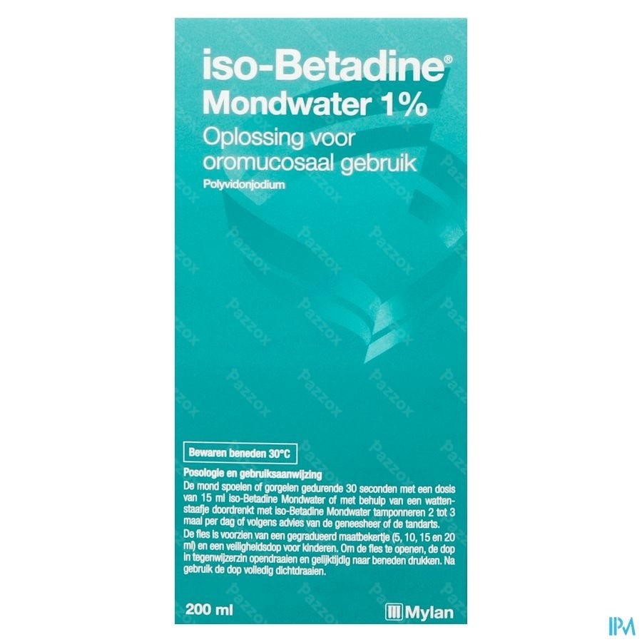 Iso-Betadine 1% Mondwater 200ml