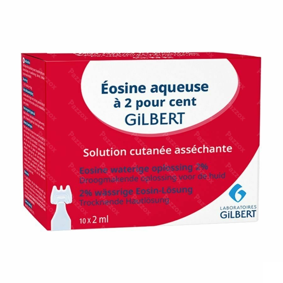 Gilbert Eosine Waterige Opl 2% Steriel 10x2ml
