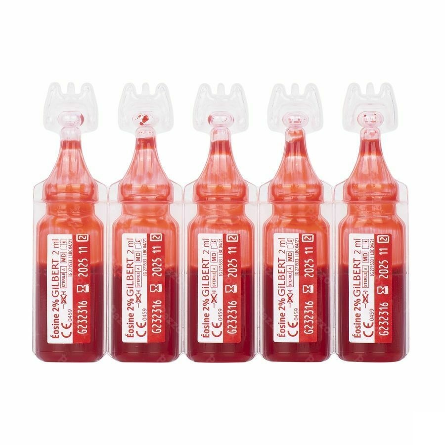Gilbert Eosine Waterige Opl 2% Steriel 10x2ml
