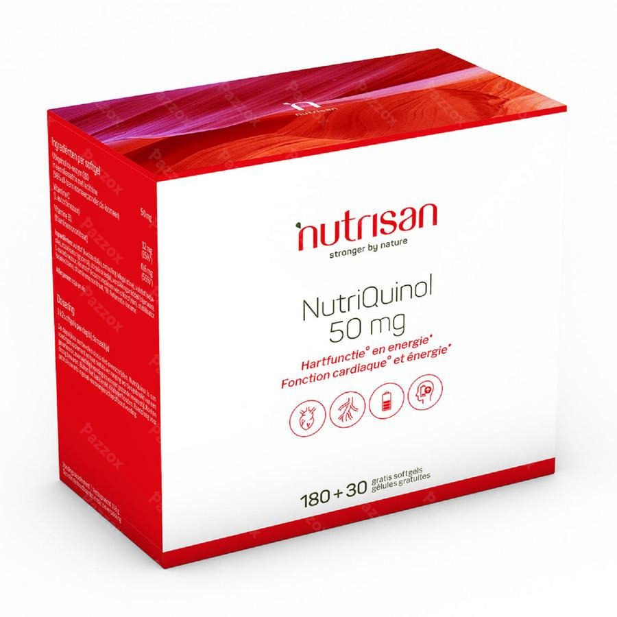 Nutriquinol 50mg 180+30 Gratis Softgels   Nutrisan