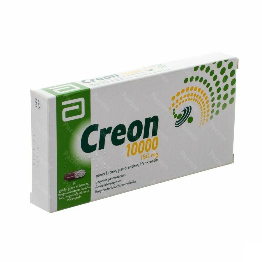 Creon 10000 Caps Gastroresist 20 X 150mg