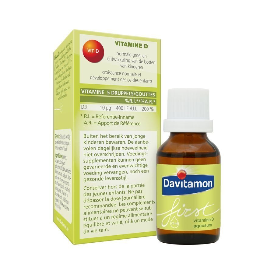 Davitamon First Vitamine D Aquosom Druppels  25ml