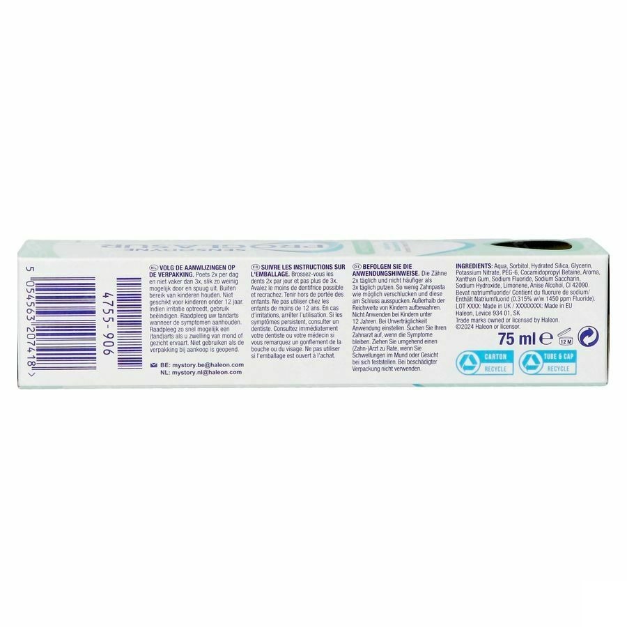 Sensodyne Proglasur Daily Protection Tandpasta Glazuurbescherming 75ml