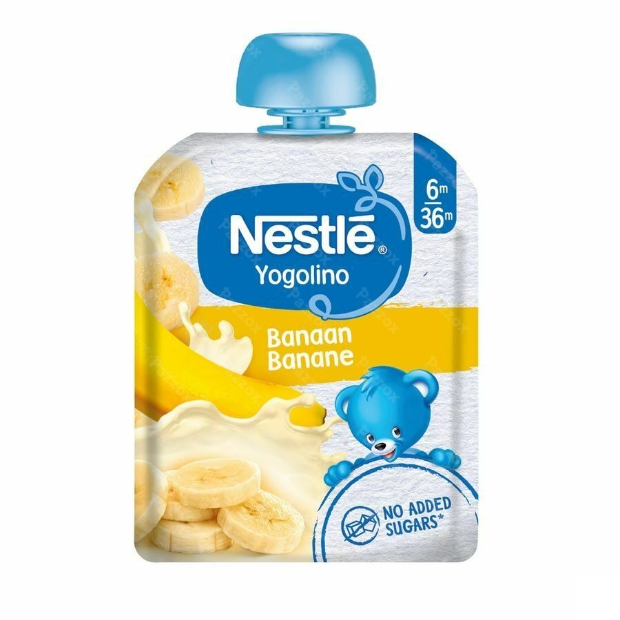 Nestle Yogolino Gourde Yaourt Banane Bébé 6+ Mois 90g - Pazzox