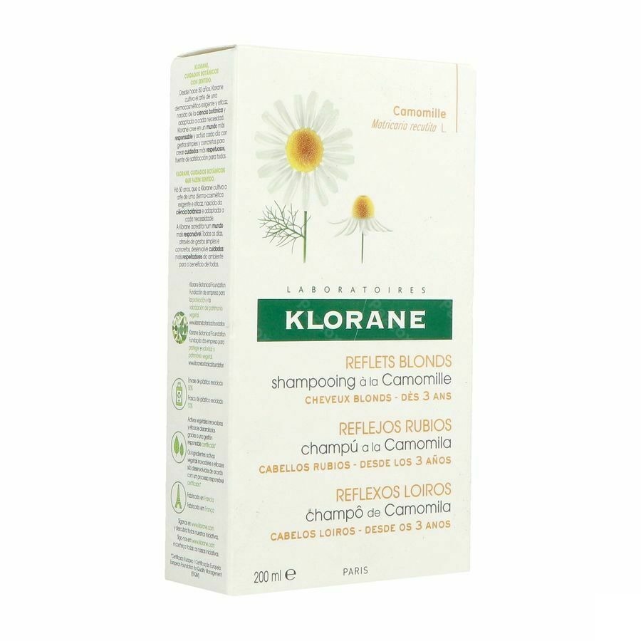 Klorane Ophelderende Shampoo Blond Haar met Kamille 200ml