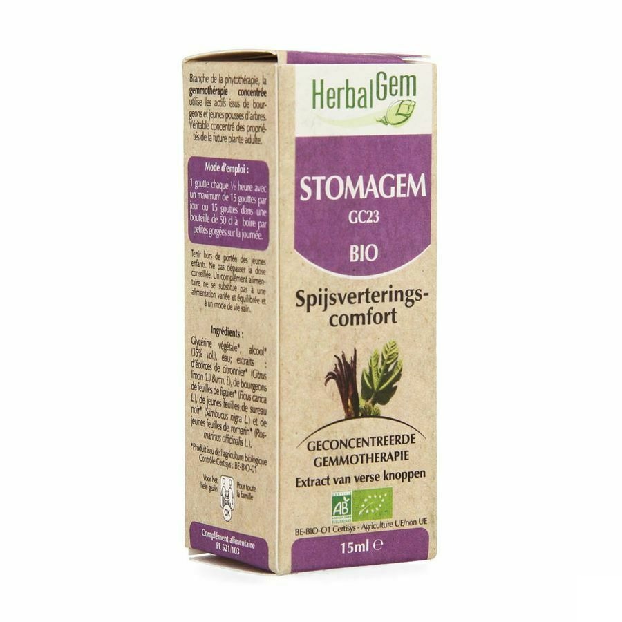 Herbalgem Stomagem Spijsverteringcomfort Cplx 15ml