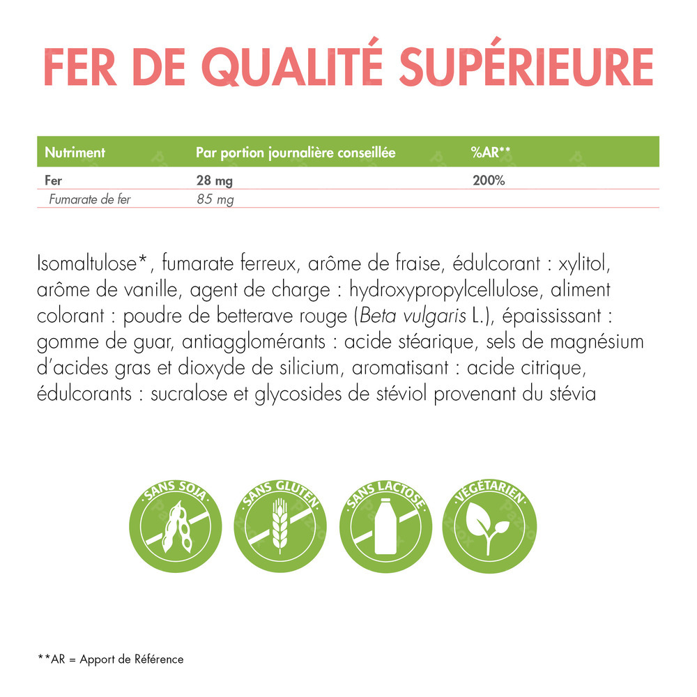 Barinutrics Fer Fraise Comp Croq 90