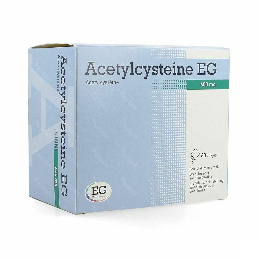 Acetylcysteine EG 600mg 60 Sachets