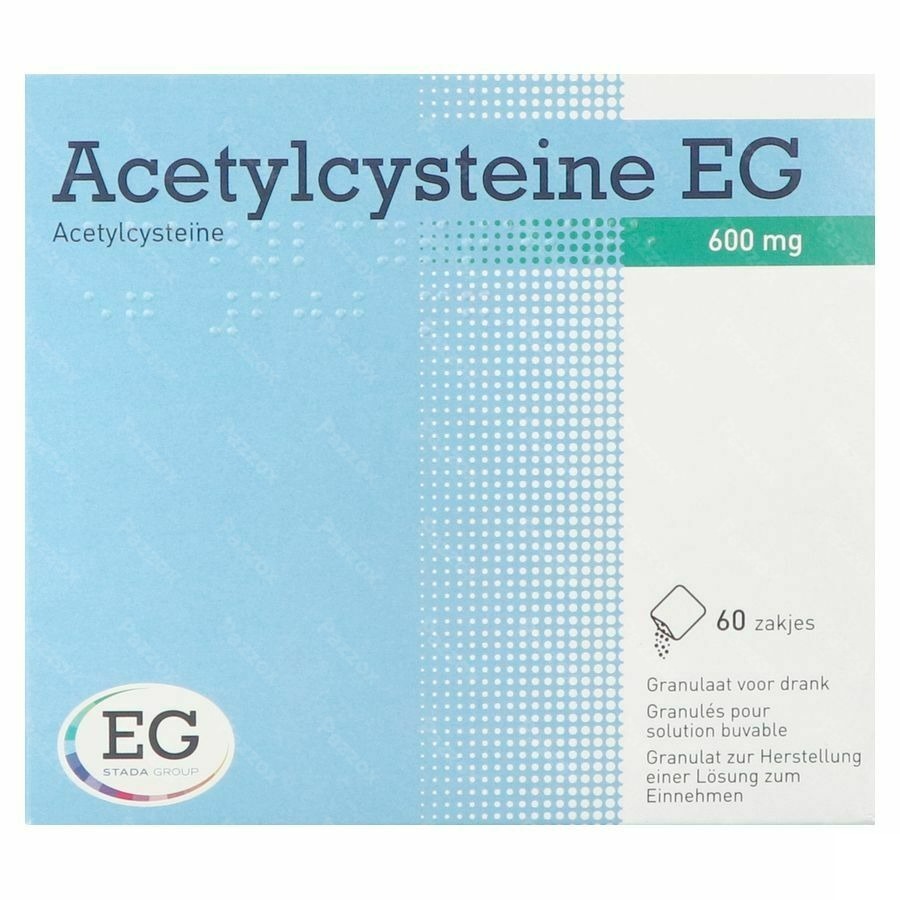 Acetylcysteine EG 600mg 60 Sachets