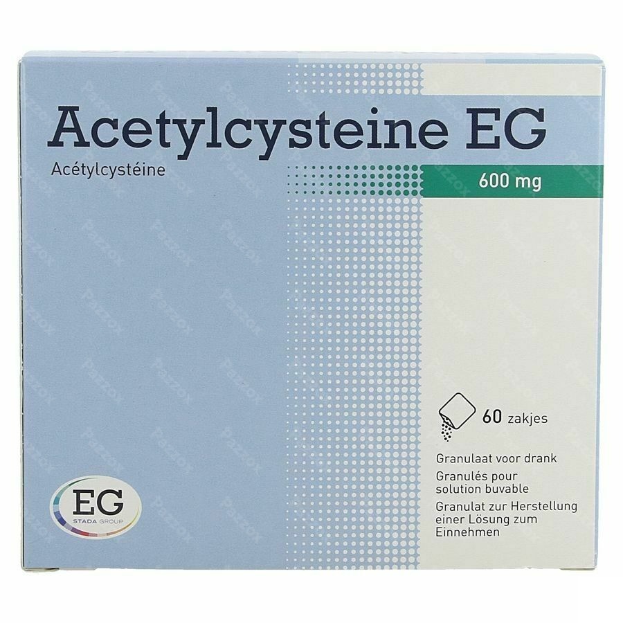 Acetylcysteine EG 600mg 60 Sachets