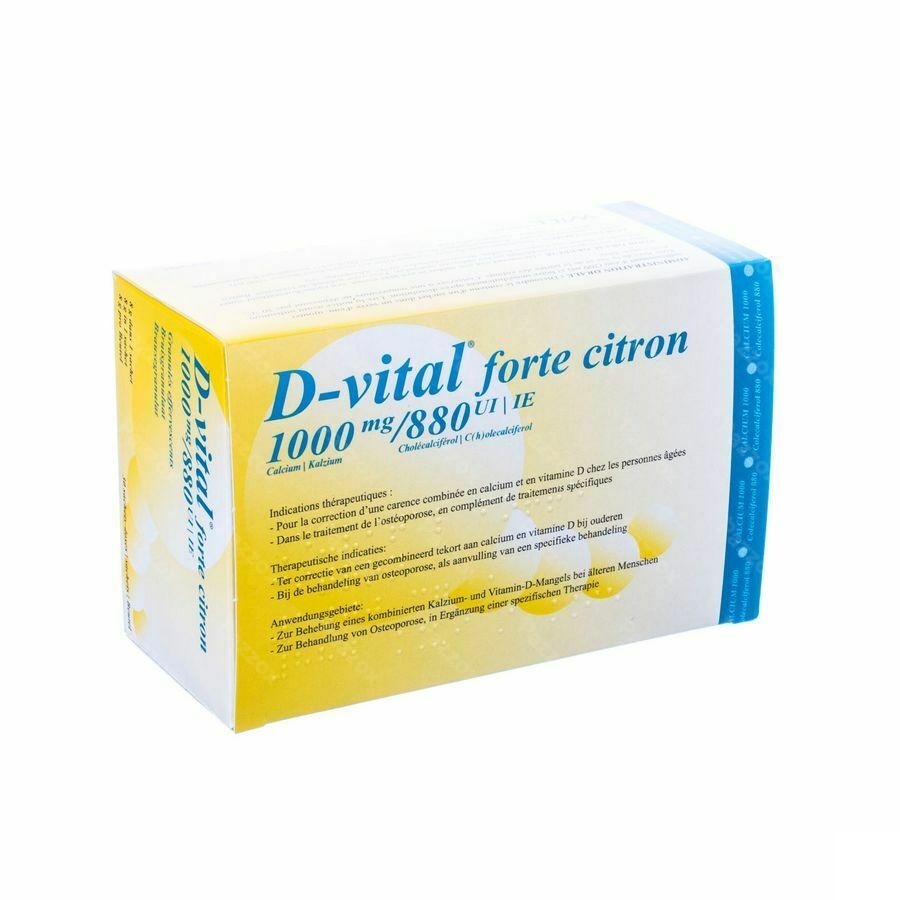 D-vital Forte Citroen 1000mg/880ie Bruis Zakjes 30