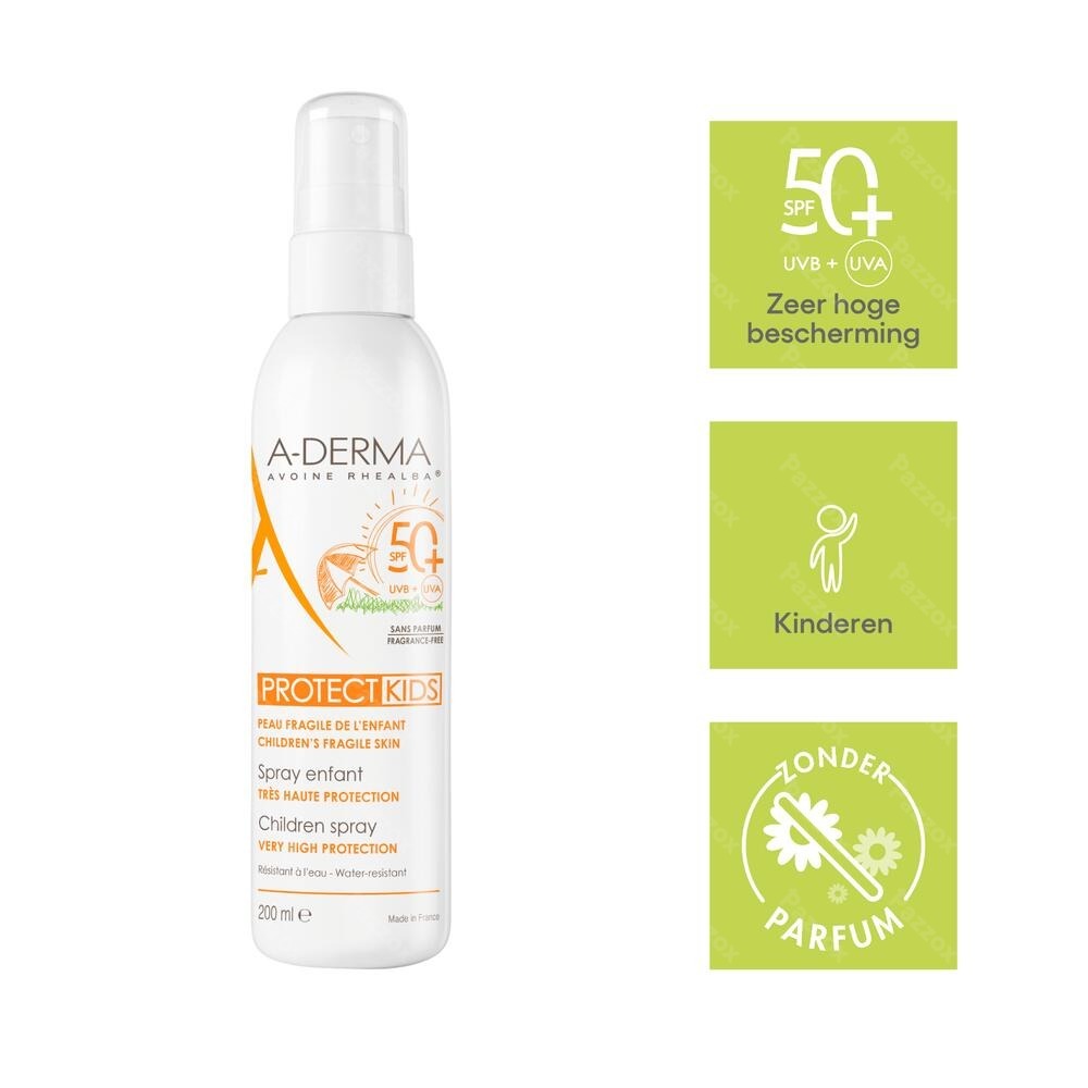 A-Derma Protect Zonnespray Kind SPF50+ 200ml