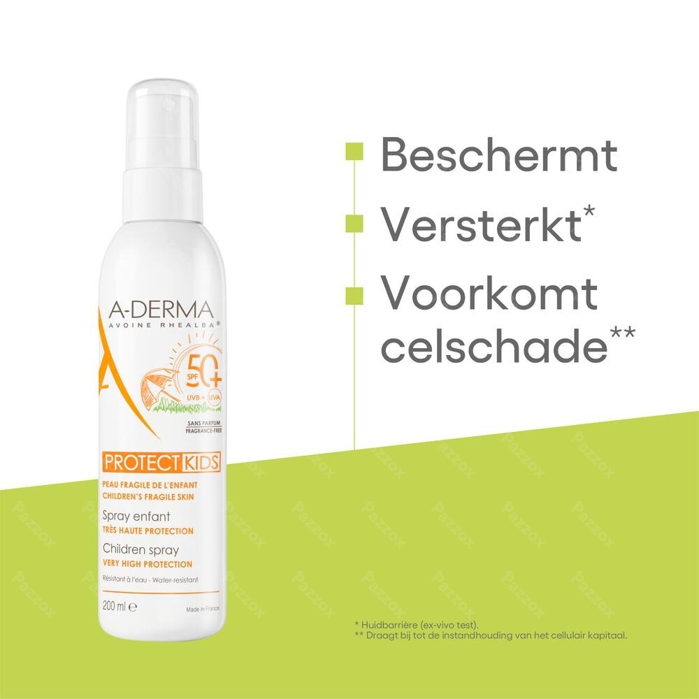 A-Derma Protect Zonnespray Kind SPF50+ 200ml