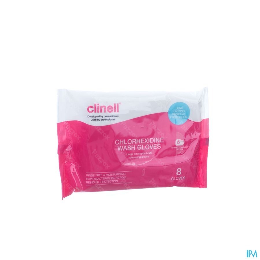Clinell Washandje 2% Chlorhexydine 8