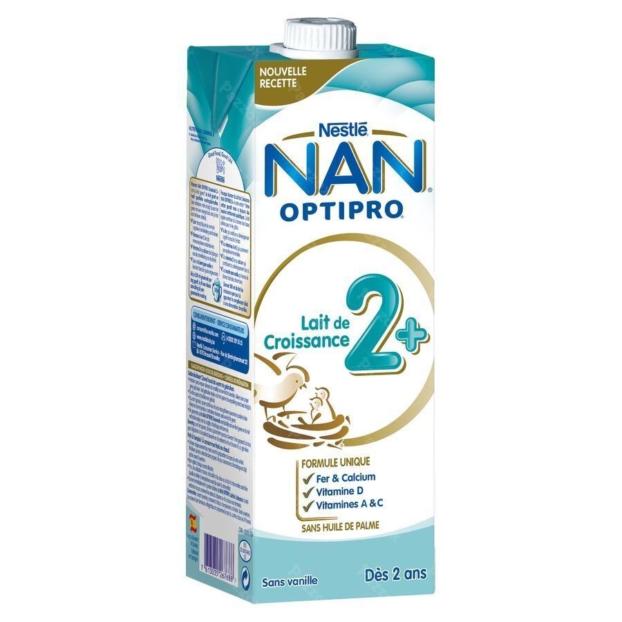 Nan Optipro Lait de Croissance 2+ Bébé 2+ Ans 1L