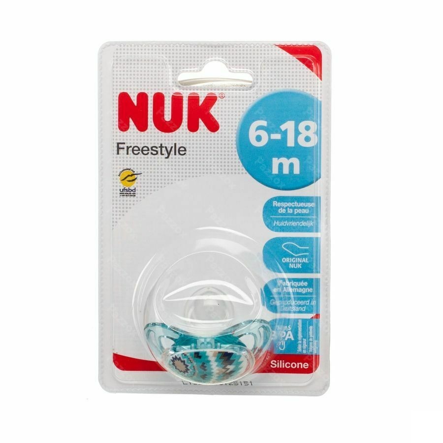 Nuk Sucette Freestyle Bleu 6-18m - Pazzox, pharmacie en ligne