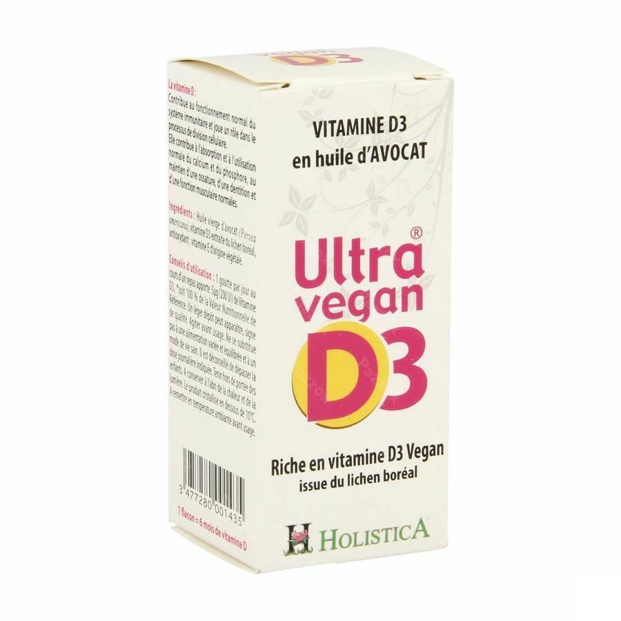 Ultra Vegan D3 Gutt 8ml Holistica
