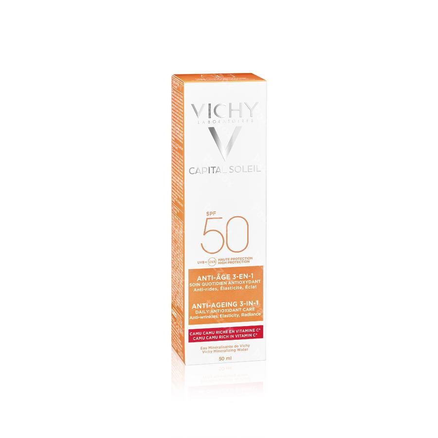 Vichy Capital Soleil Anti-Aging 3-in-1 Antioxidante Verzorging SPF50+ 50ml