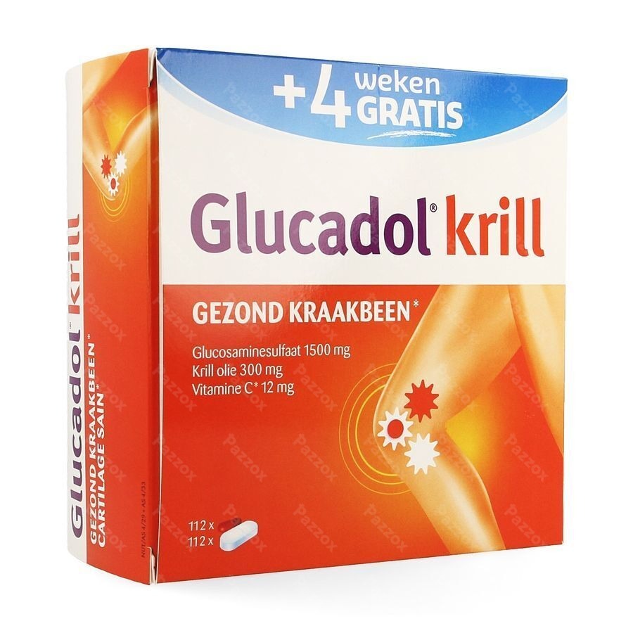Glucadol Krill Voedingssupplement Kraakbeen 112 Tabletten + 112 Capsules Promo
