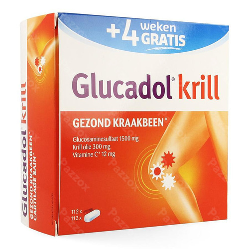 Glucadol Krill Voedingssupplement Kraakbeen 112 Tabletten + 112 Capsules Promo