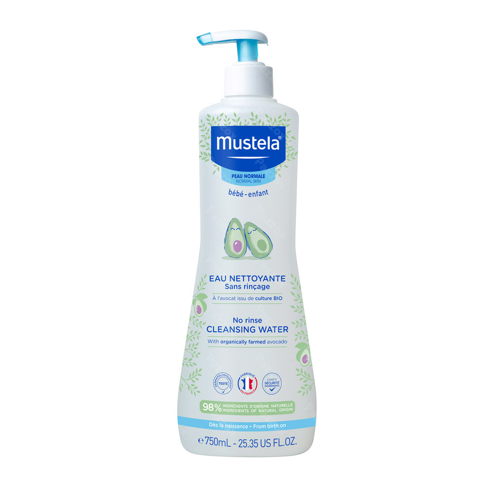 Mustela Reinigend Water Zonder Spoelen 750ml